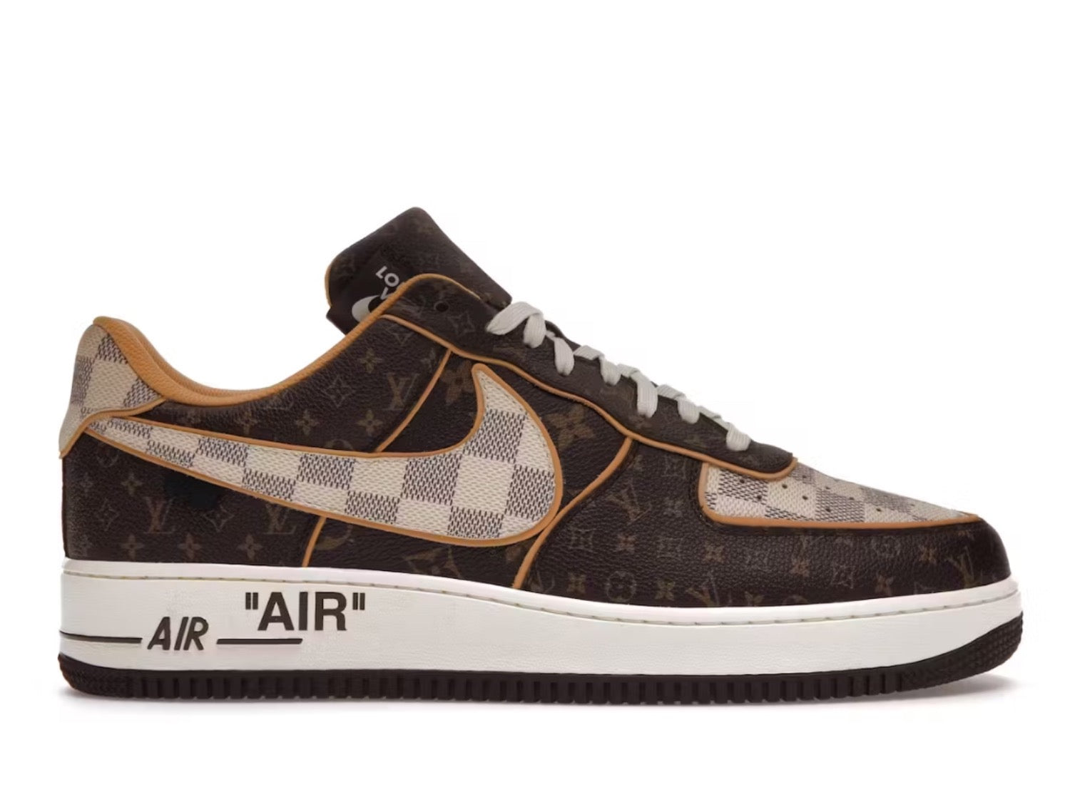 Nike Air Force 1 Low LV Monogram Brown Damier Azur