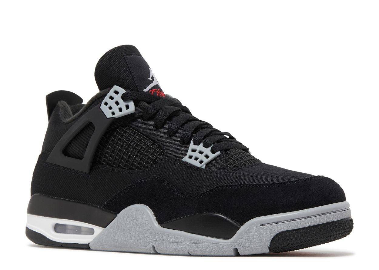 Jordan 4 Black Canvas