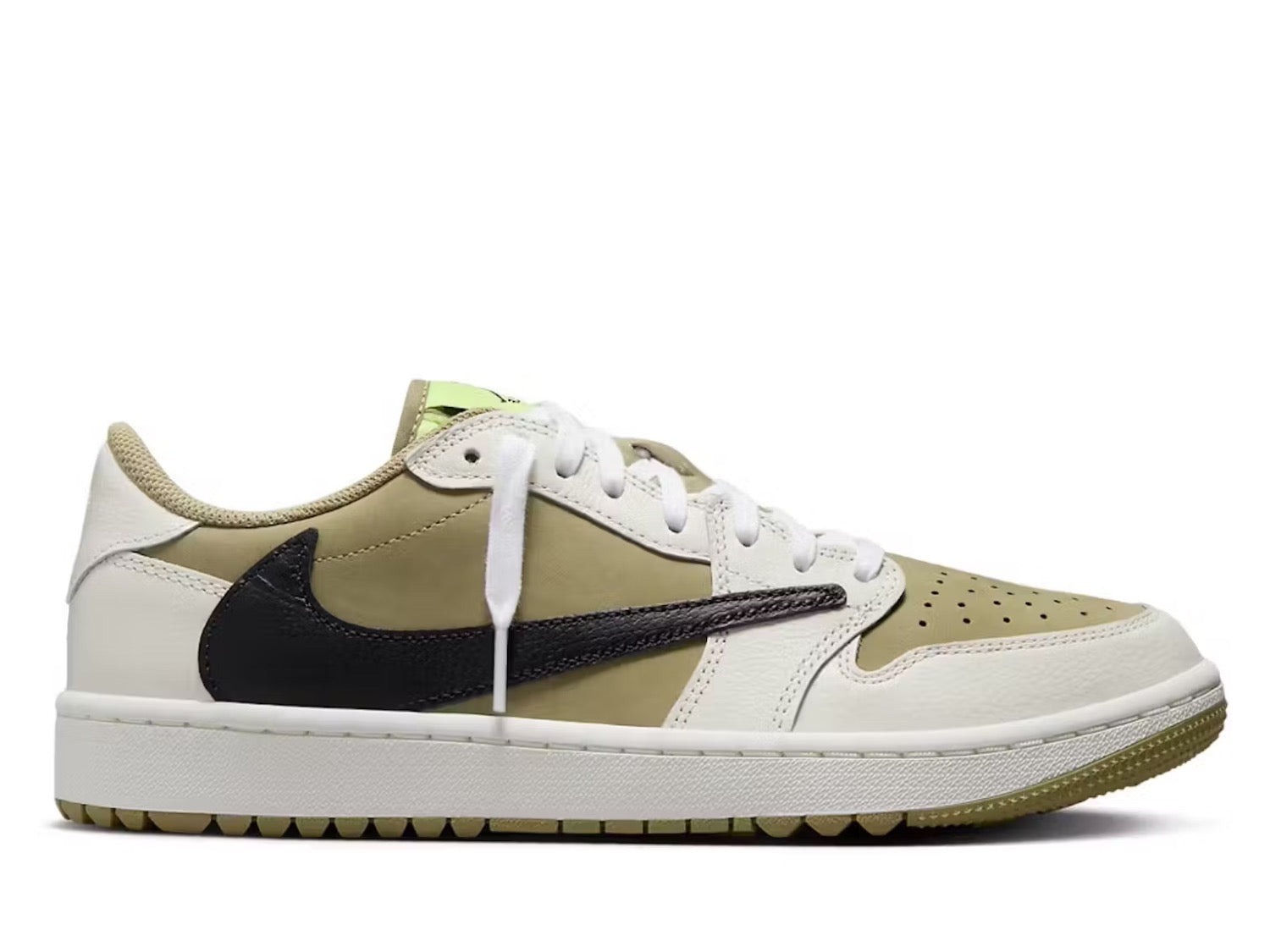 Jordan 1 Low Golf Travis Scott Neutral Olive