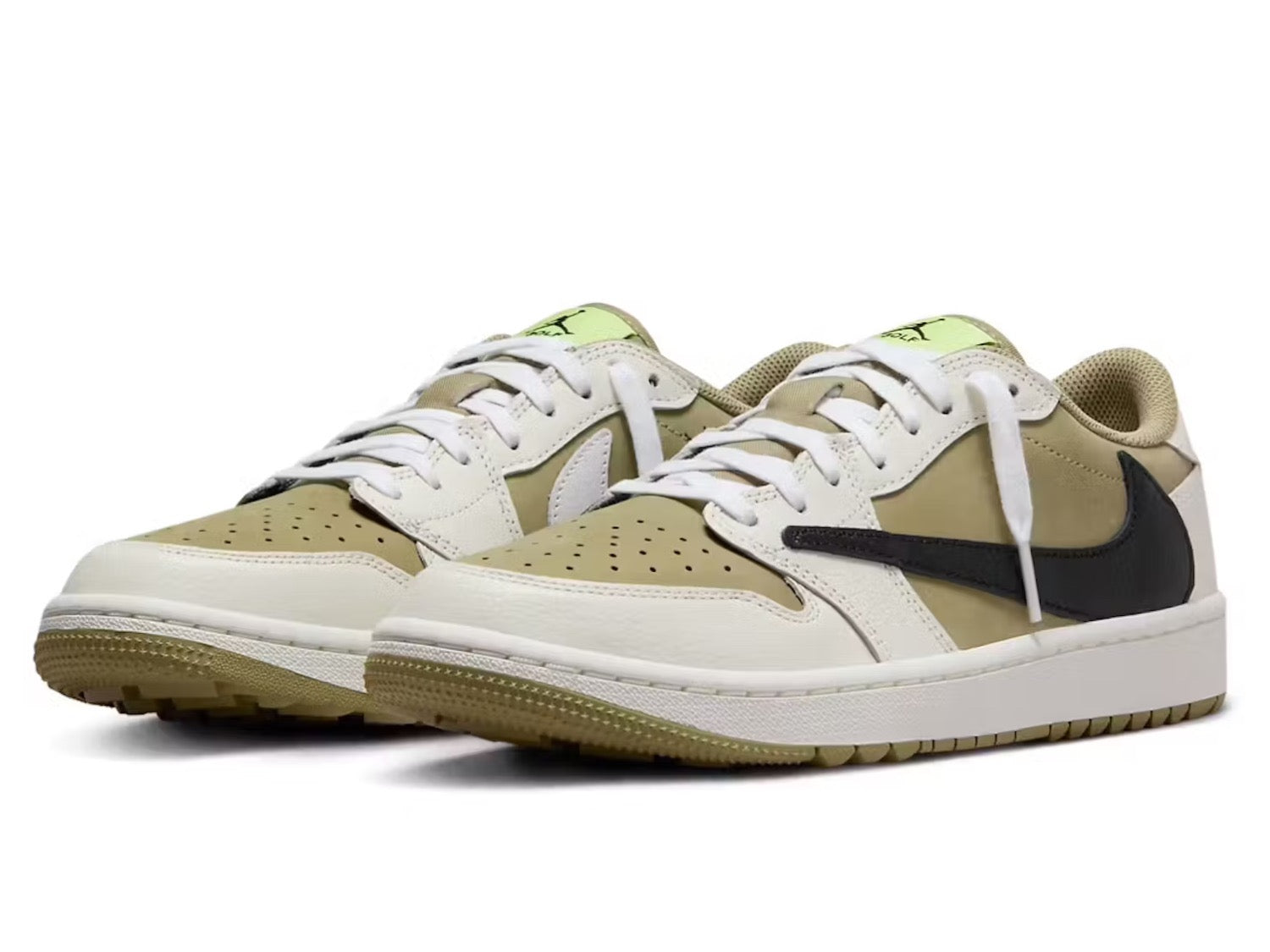 Jordan 1 Low Golf Travis Scott Neutral Olive